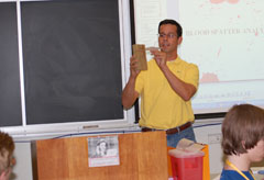 Jeff teaching YAP students on forensics