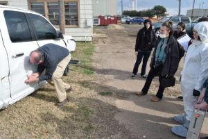 Scott Kovar teaching students