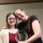 Dr. Adrienne Brundage, right, with Danielle Dessellier. Photo by Texas A&M Residence Life.